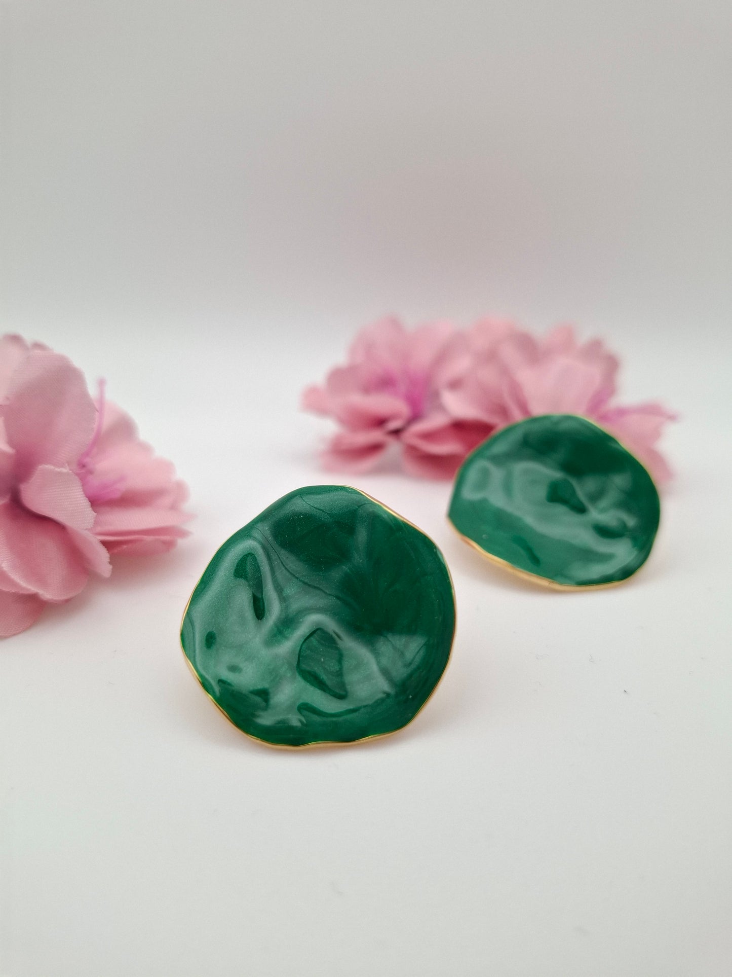 Emerald Waves Earrings