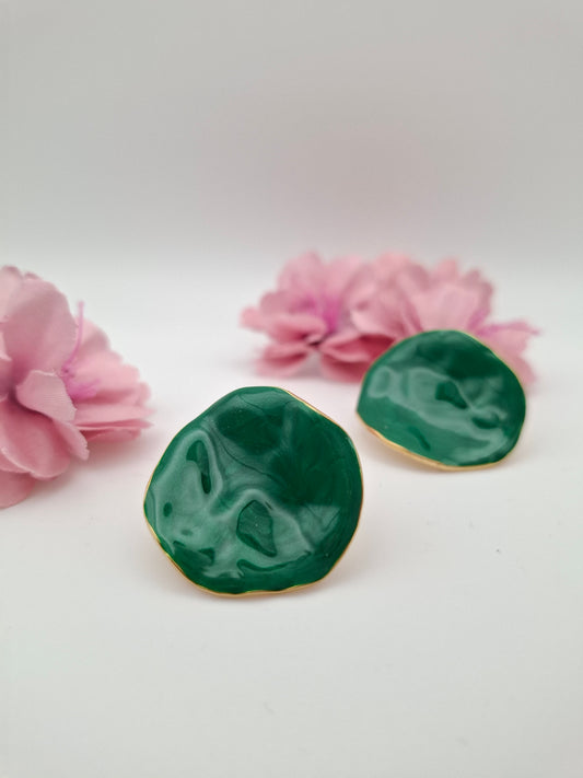Emerald Waves Earrings